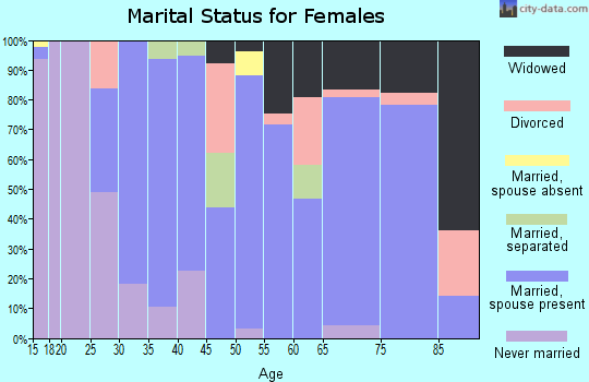 Zip code 85356 marital status for females