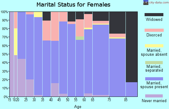 Zip code 85367 marital status for females
