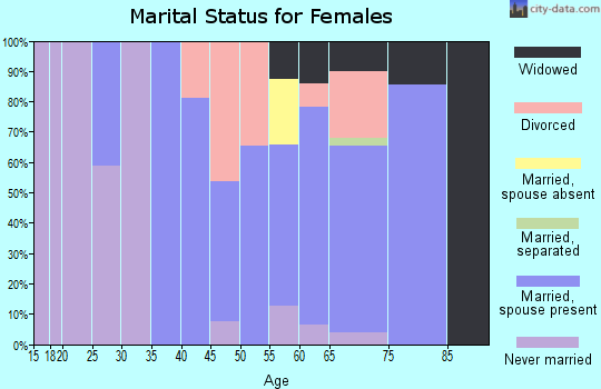 Zip code 85632 marital status for females