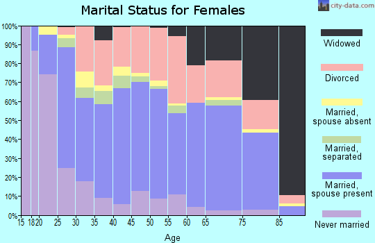 Zip code 85635 marital status for females