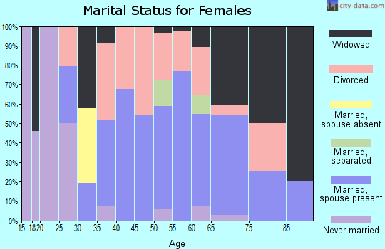 Zip code 85638 marital status for females