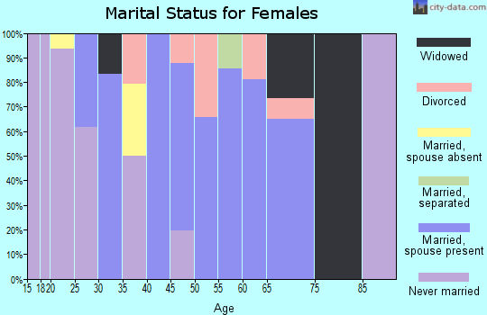 Zip code 85645 marital status for females