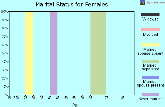 Zip code 85654 marital status for females