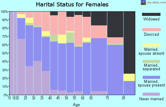 Zip code 85901 marital status for females