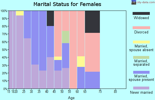 Zip code 85930 marital status for females