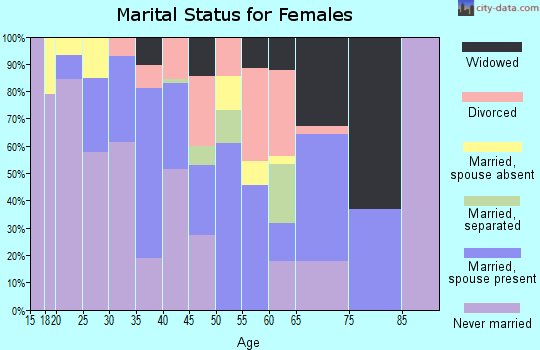 Zip code 86538 marital status for females