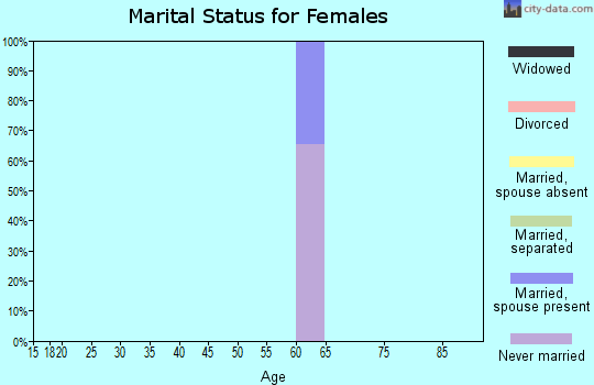 Zip code 87517 marital status for females