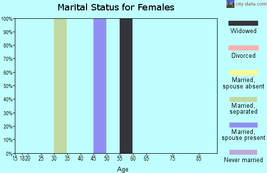 Zip code 88024 marital status for females