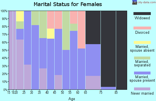 Zip code 88048 marital status for females