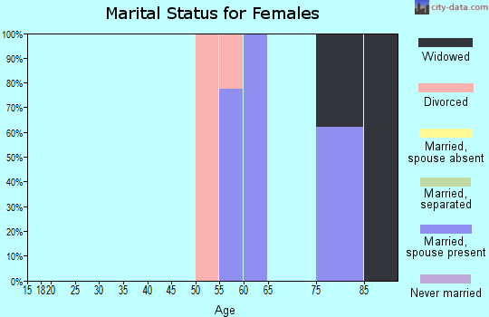 Zip code 88049 marital status for females