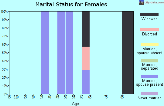 Zip code 88056 marital status for females