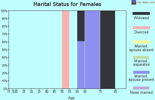 Zip code 88314 marital status for females