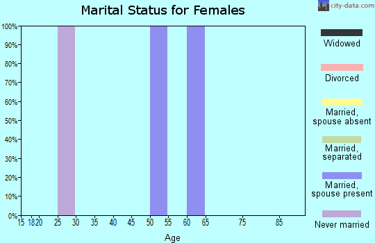 Zip code 88350 marital status for females