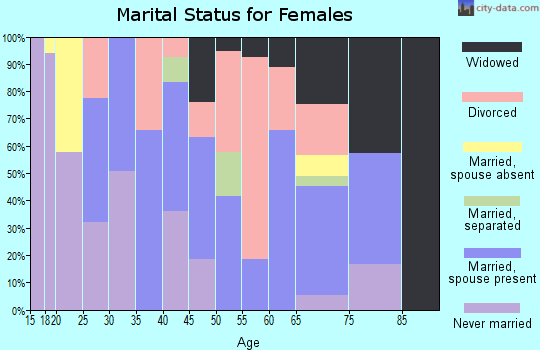 Zip code 88352 marital status for females