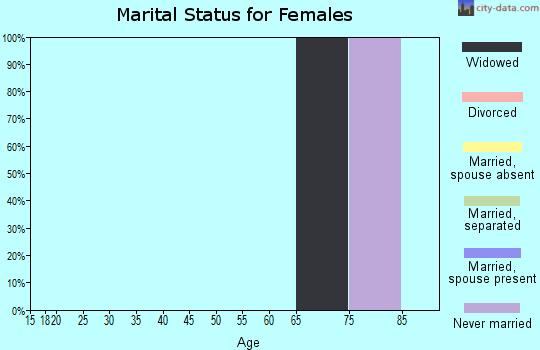 Zip code 88417 marital status for females