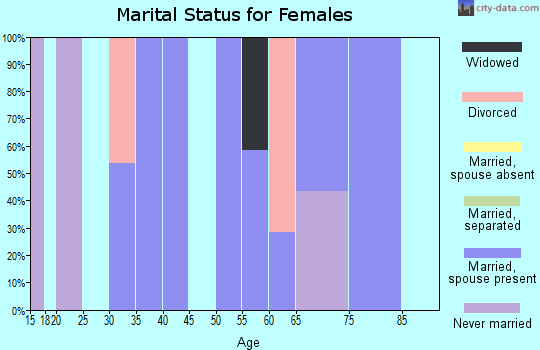 Zip code 89010 marital status for females