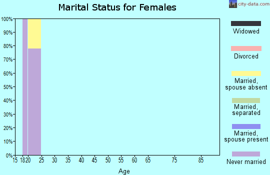 Zip code 89191 marital status for females