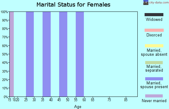 Zip code 89311 marital status for females