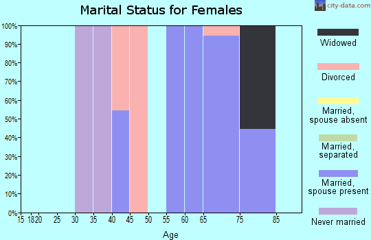 Zip code 89413 marital status for females
