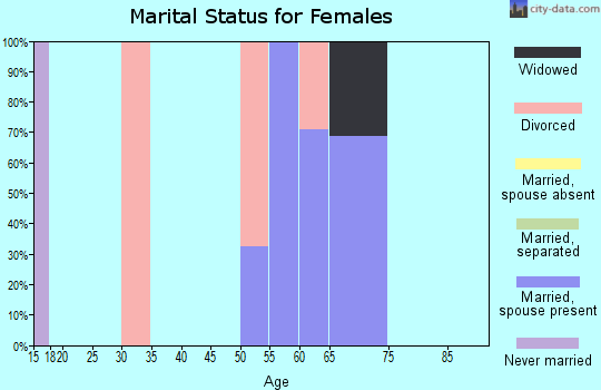 Zip code 89440 marital status for females