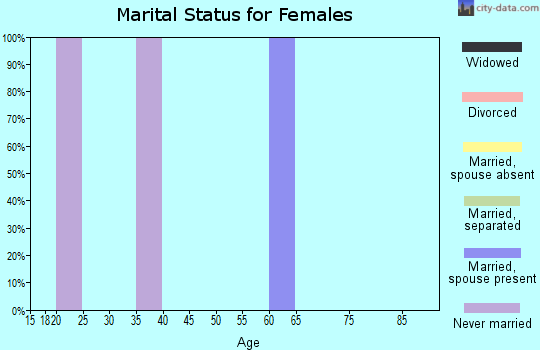Zip code 89826 marital status for females