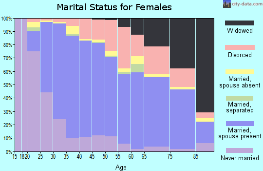 Zip code 92128 marital status for females
