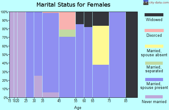 Zip code 92317 marital status for females