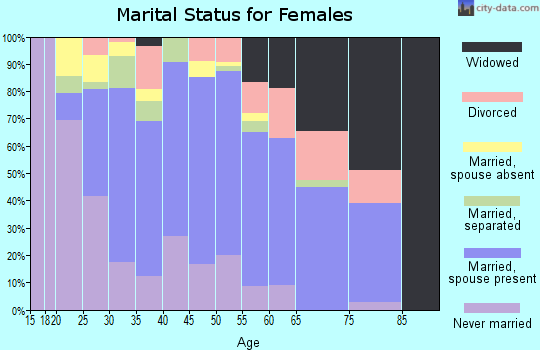Zip code 92377 marital status for females