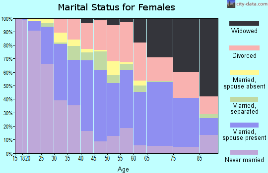 Zip code 92507 marital status for females