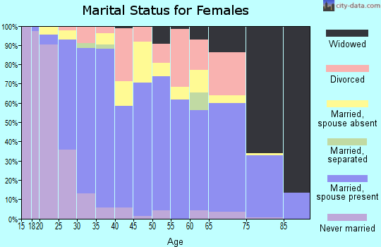 Zip code 92596 marital status for females