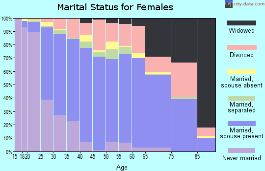 Zip code 93311 marital status for females