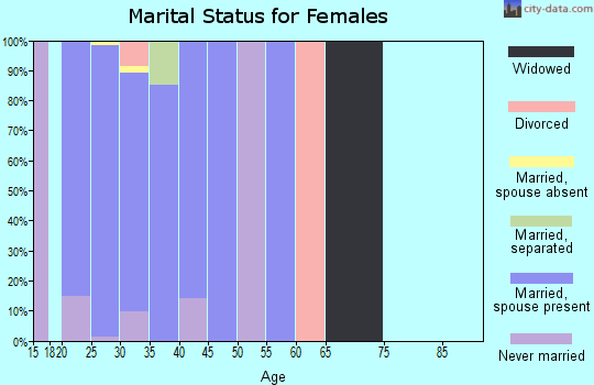 Zip code 93437 marital status for females