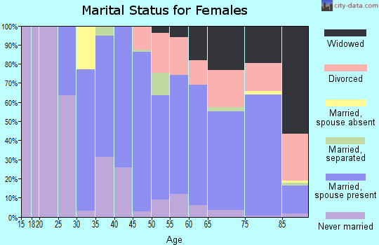 Zip code 93463 marital status for females