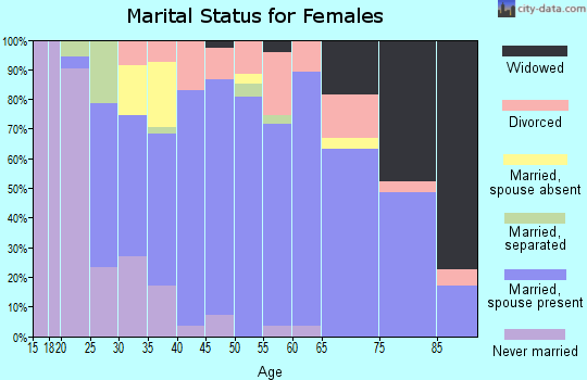 Zip code 93465 marital status for females