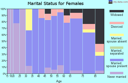 Zip code 94028 marital status for females