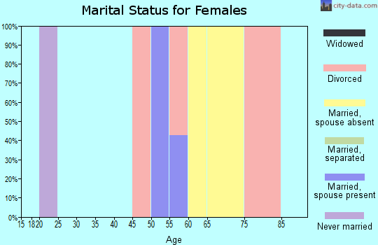 Zip code 94104 marital status for females