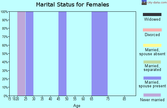 Zip code 94569 marital status for females