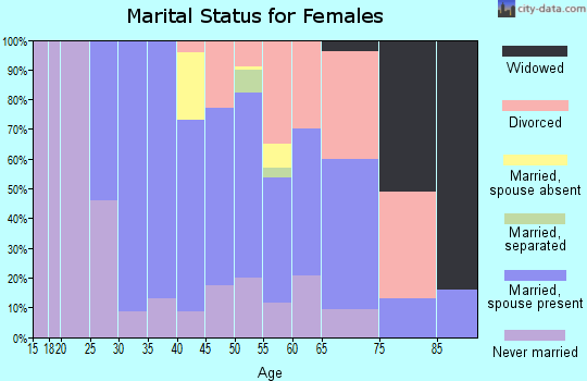 Zip code 94939 marital status for females