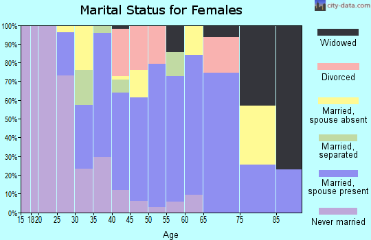 Zip code 95046 marital status for females