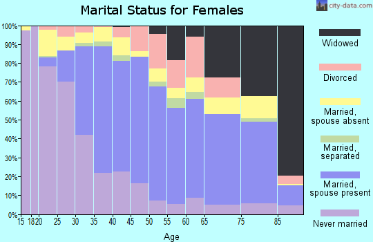 Zip code 95133 marital status for females