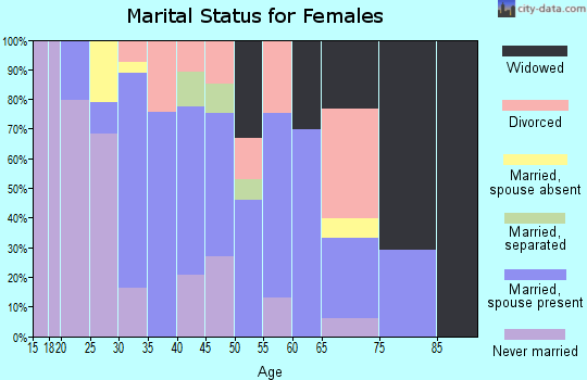 Zip code 95328 marital status for females