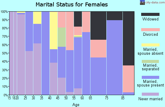 Zip code 95379 marital status for females