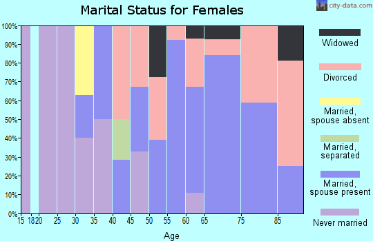 Zip code 96052 marital status for females