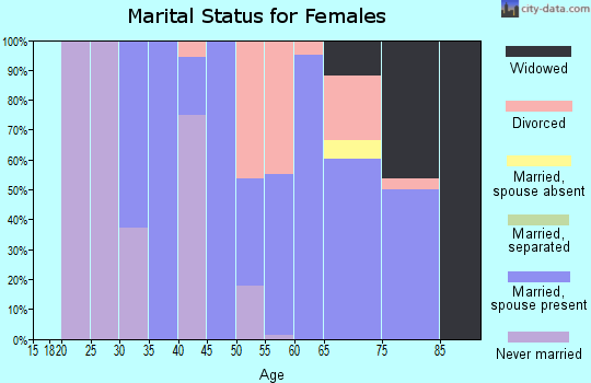 Zip code 96118 marital status for females