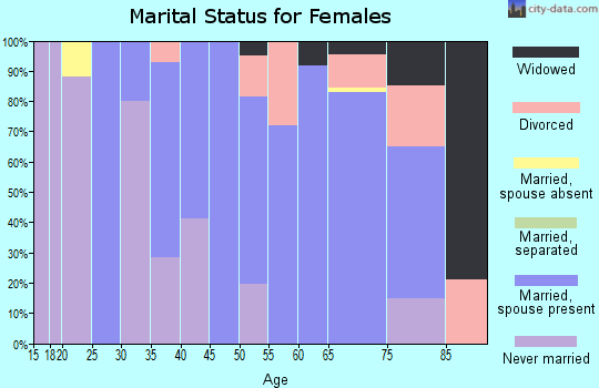 Zip code 96713 marital status for females