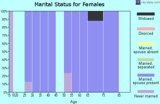 Zip code 97371 marital status for females