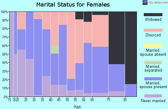 Zip code 97540 marital status for females