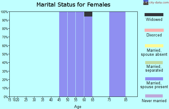Zip code 97920 marital status for females