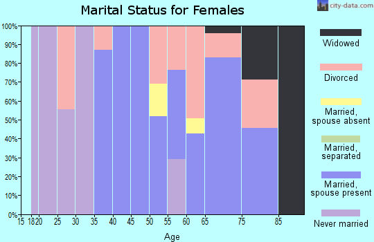 Zip code 98262 marital status for females