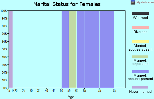 Zip code 98297 marital status for females